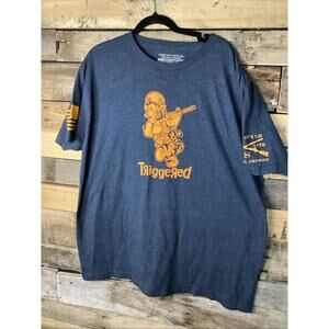 Grunt Style Triggered Tigger T Shirt Size 2X Gray
